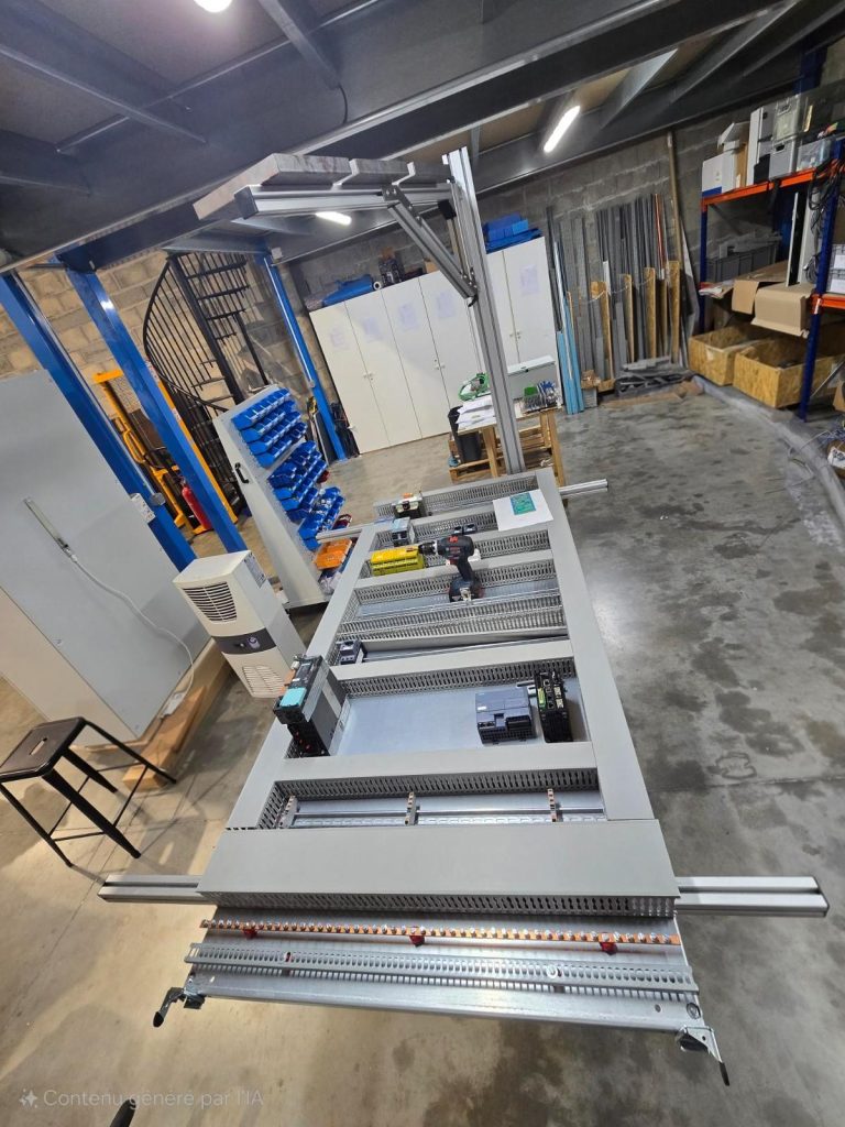 Atelier avec équipement électrique